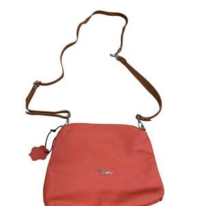 Valentina Orange women’s purse handbag crossbody adjustable SKU 2938